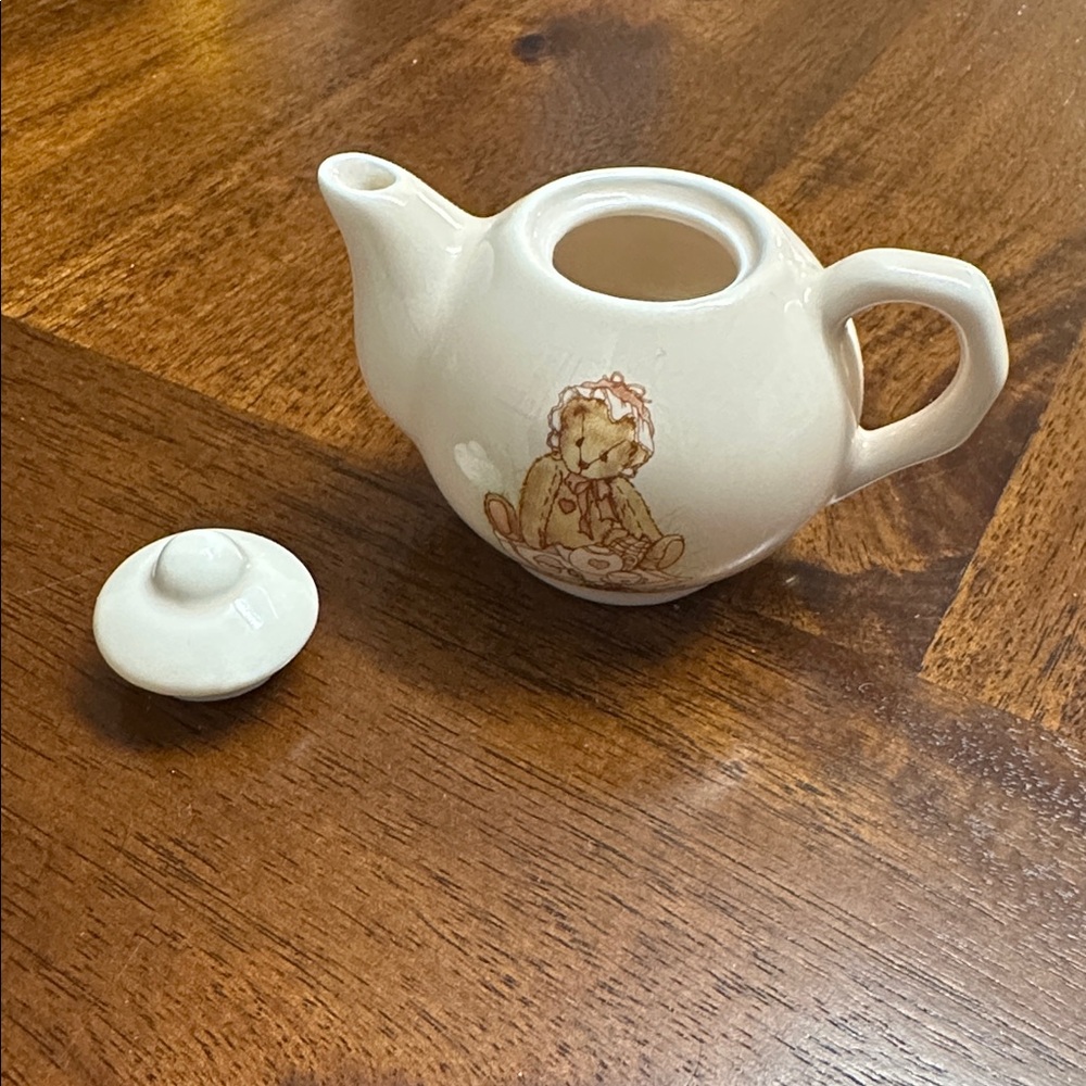 Vintage Cherished Teddies Tea Set with Plate - Picture 4 of 14